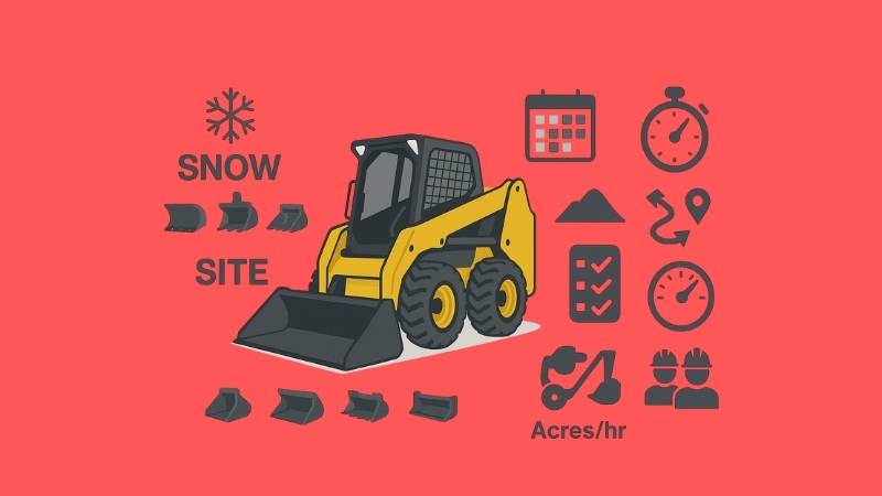 Skid Steer Productivity Planning for Snow and Site Work