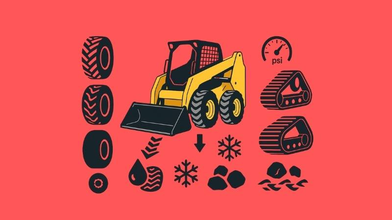 Skid Steer Tires, Tracks, and Traction